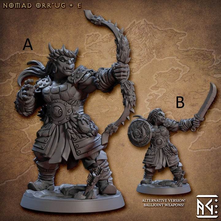 Nomad Orr'ugs by Artisan Guild 3D Printed DnD Pathfinder Minis by Magical Mini Workshop