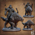 Nomad Orr'ugs by Artisan Guild 3D Printed DnD Pathfinder Minis by Magical Mini Workshop