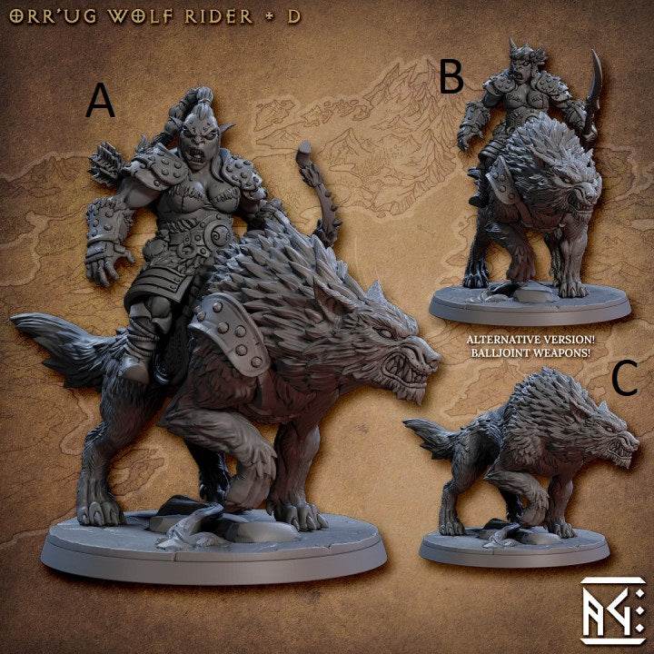 Nomad Orr'ugs by Artisan Guild 3D Printed DnD Pathfinder Minis by Magical Mini Workshop