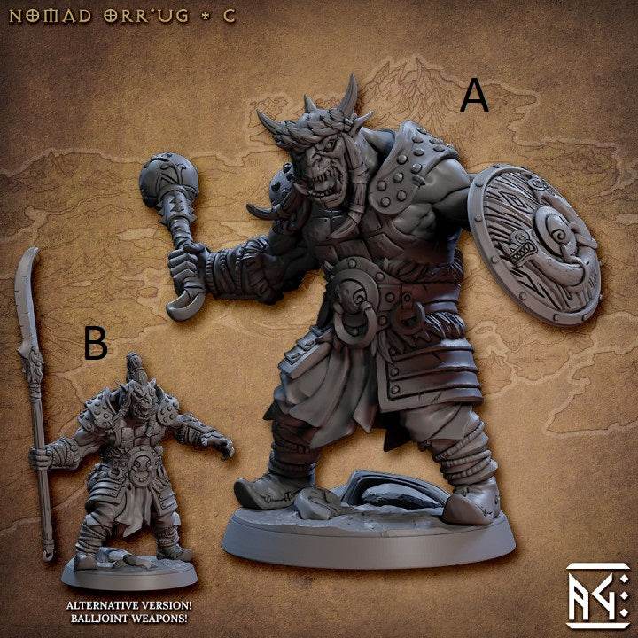 Nomad Orr'ugs by Artisan Guild 3D Printed DnD Pathfinder Minis by Magical Mini Workshop