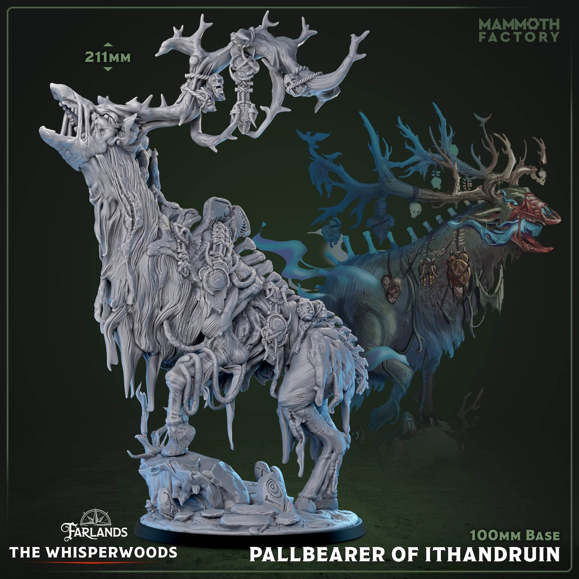 Whisperwood by Mammoth Factory 3D Printed DnD Pathfinder Tabletop Resin Miniatures by Magical Mini Workshop