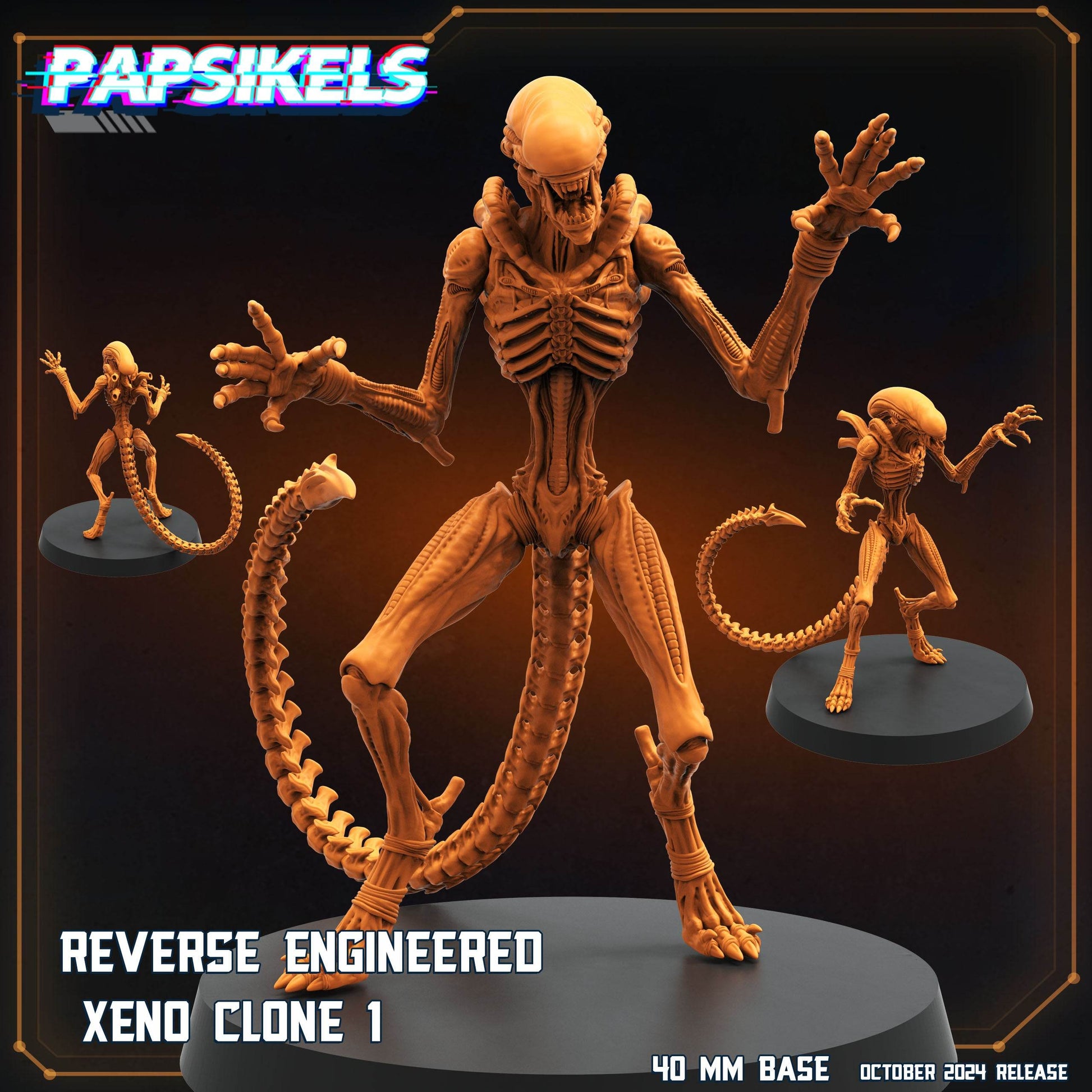 Aliens Vs Humans - Scavenger by Papsikels Miniatures 3D Printed Sci-Fi Warhammer Resin Miniatures by Magical Mini Workshop