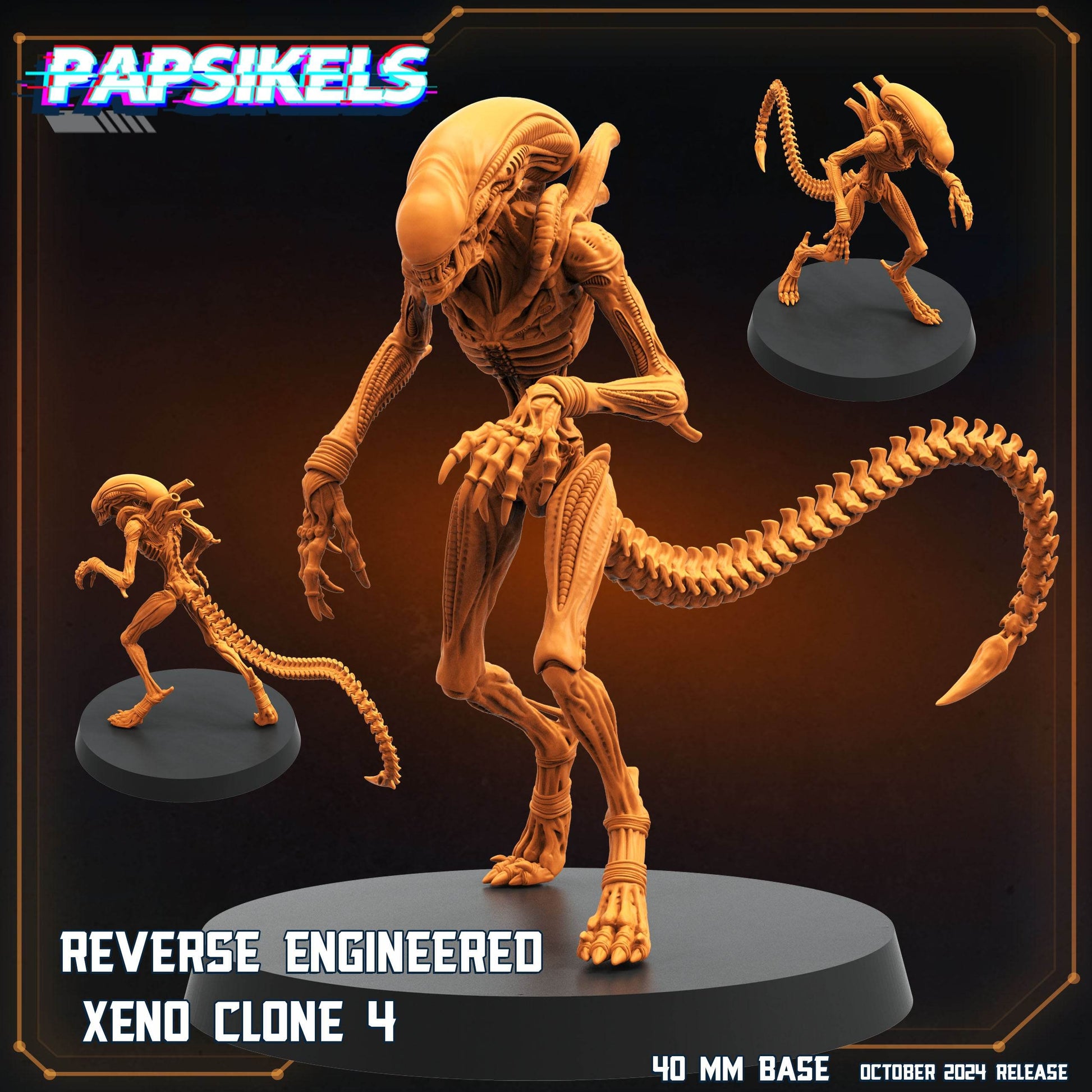 Aliens Vs Humans - Scavenger by Papsikels Miniatures 3D Printed Sci-Fi Warhammer Resin Miniatures by Magical Mini Workshop