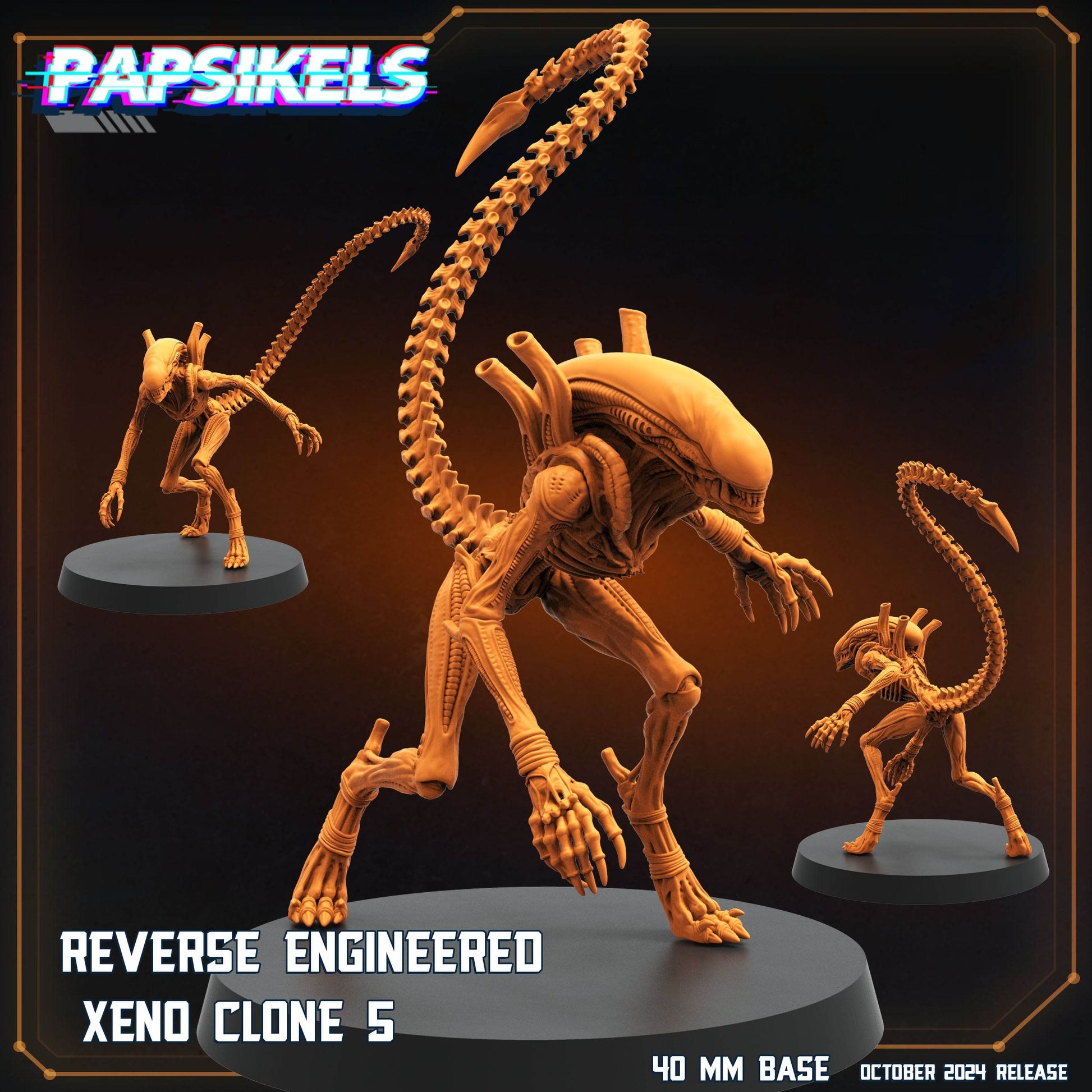 Aliens Vs Humans - Scavenger by Papsikels Miniatures 3D Printed Sci-Fi Warhammer Resin Miniatures by Magical Mini Workshop