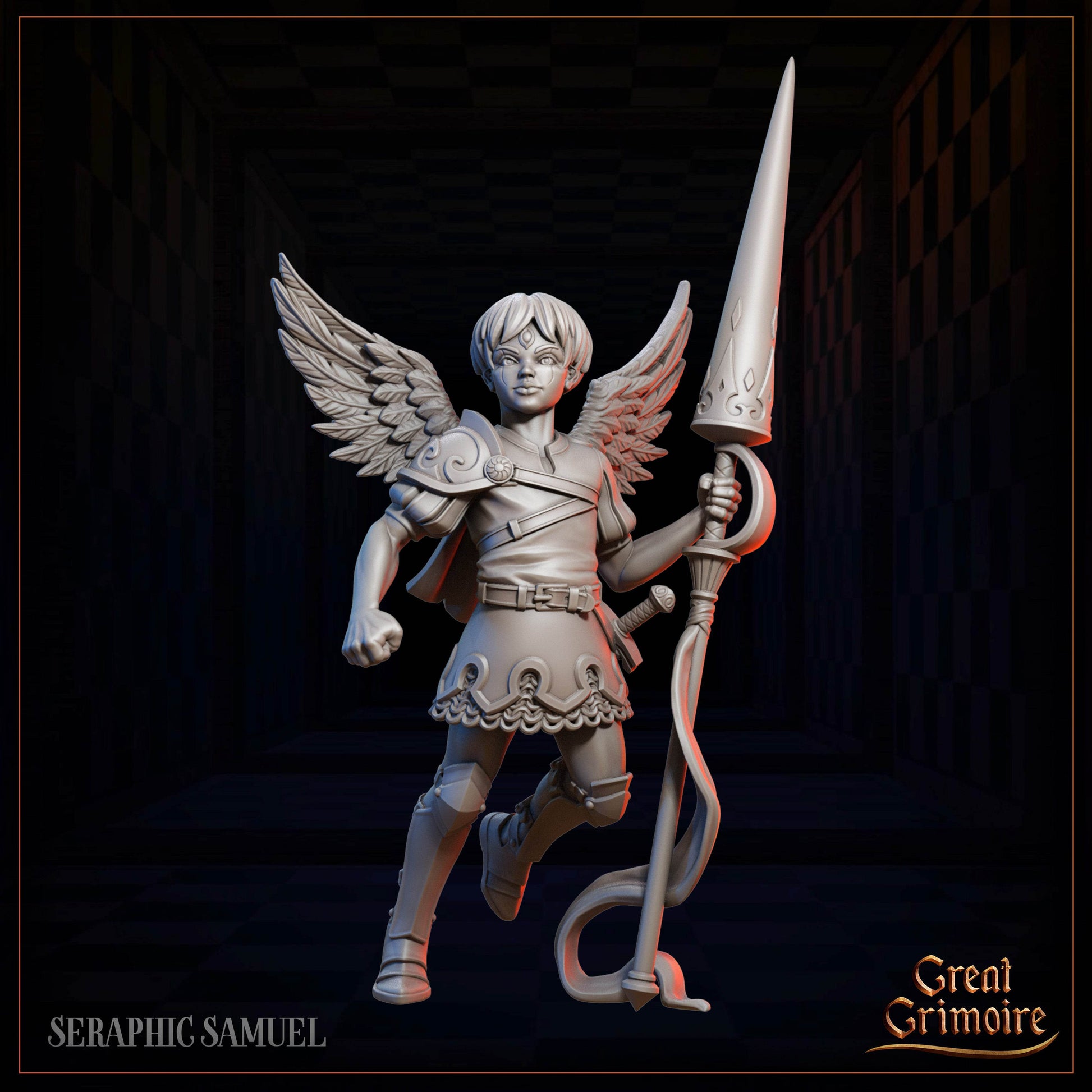 Celestial Gambit - Luminous Legion by Great Grimoire 3D Printed DnD Pathfinder Tabletop Resin Miniatures by Magical Mini Work