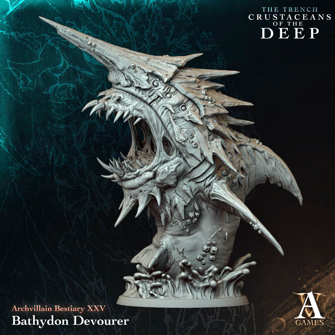 Crustaceans of the Deep by Archvillain Games 3D Printed Deep Sea D&D Pathfinder Tabletop Resin Miniatures