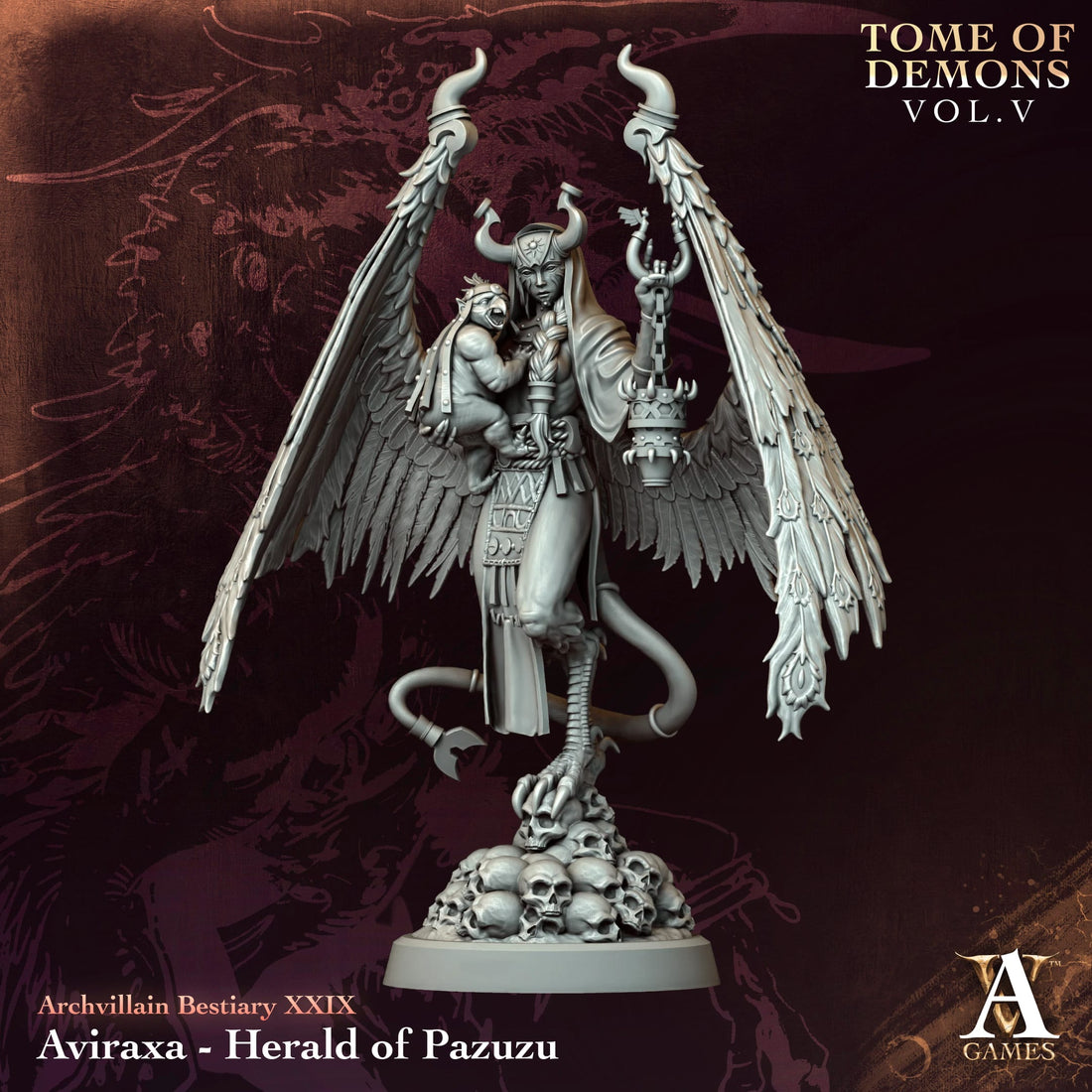 Tome of Demons Vol 5 by Archvillain Games 3D Printed Dark Cultist Demon Resin Miniatures