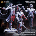The Crimson Masquerade by DM Stash 3D Printed Vampire DnD Pathfinder Tabletop Resin Miniatures by Magical Mini Workshop