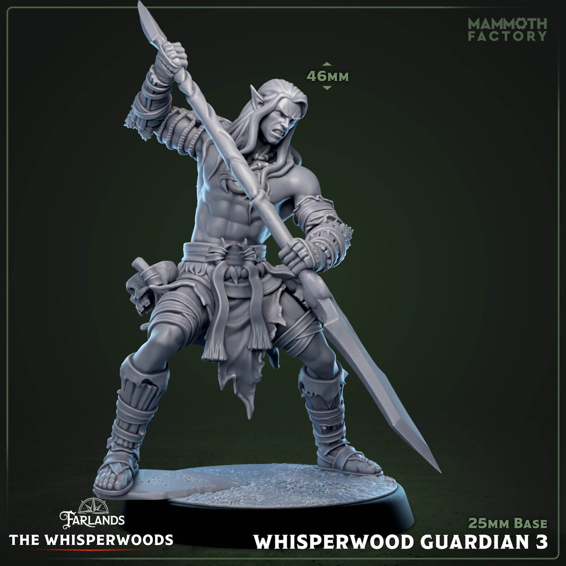 Whisperwood by Mammoth Factory 3D Printed DnD Pathfinder Tabletop Resin Miniatures by Magical Mini Workshop