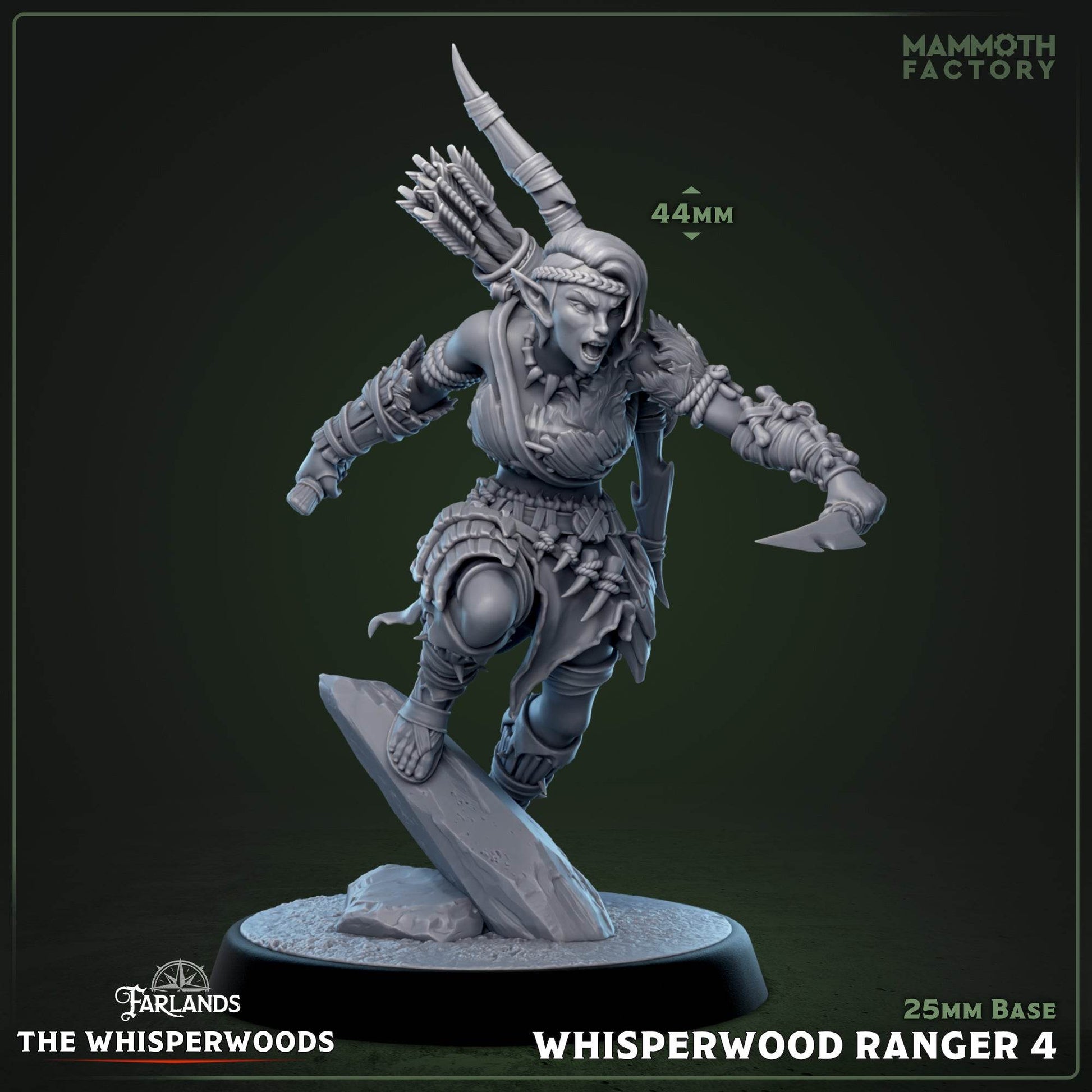 Whisperwood by Mammoth Factory 3D Printed DnD Pathfinder Tabletop Resin Miniatures by Magical Mini Workshop