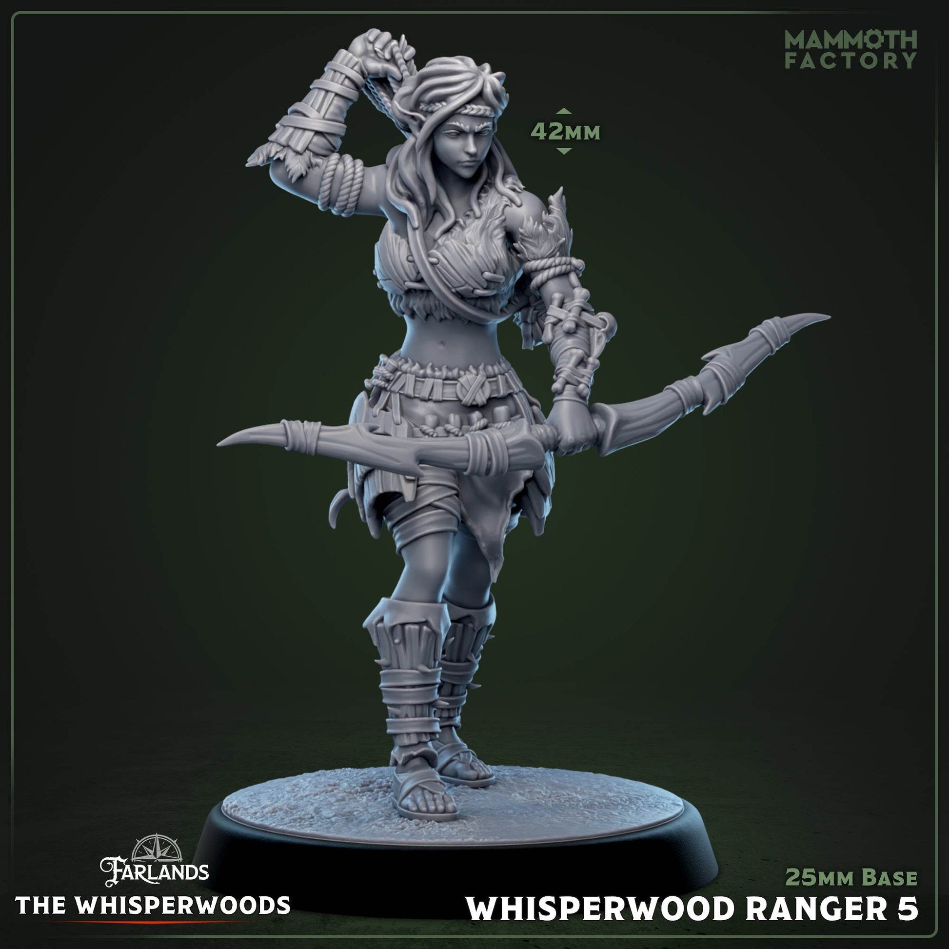 Whisperwood by Mammoth Factory 3D Printed DnD Pathfinder Tabletop Resin Miniatures by Magical Mini Workshop