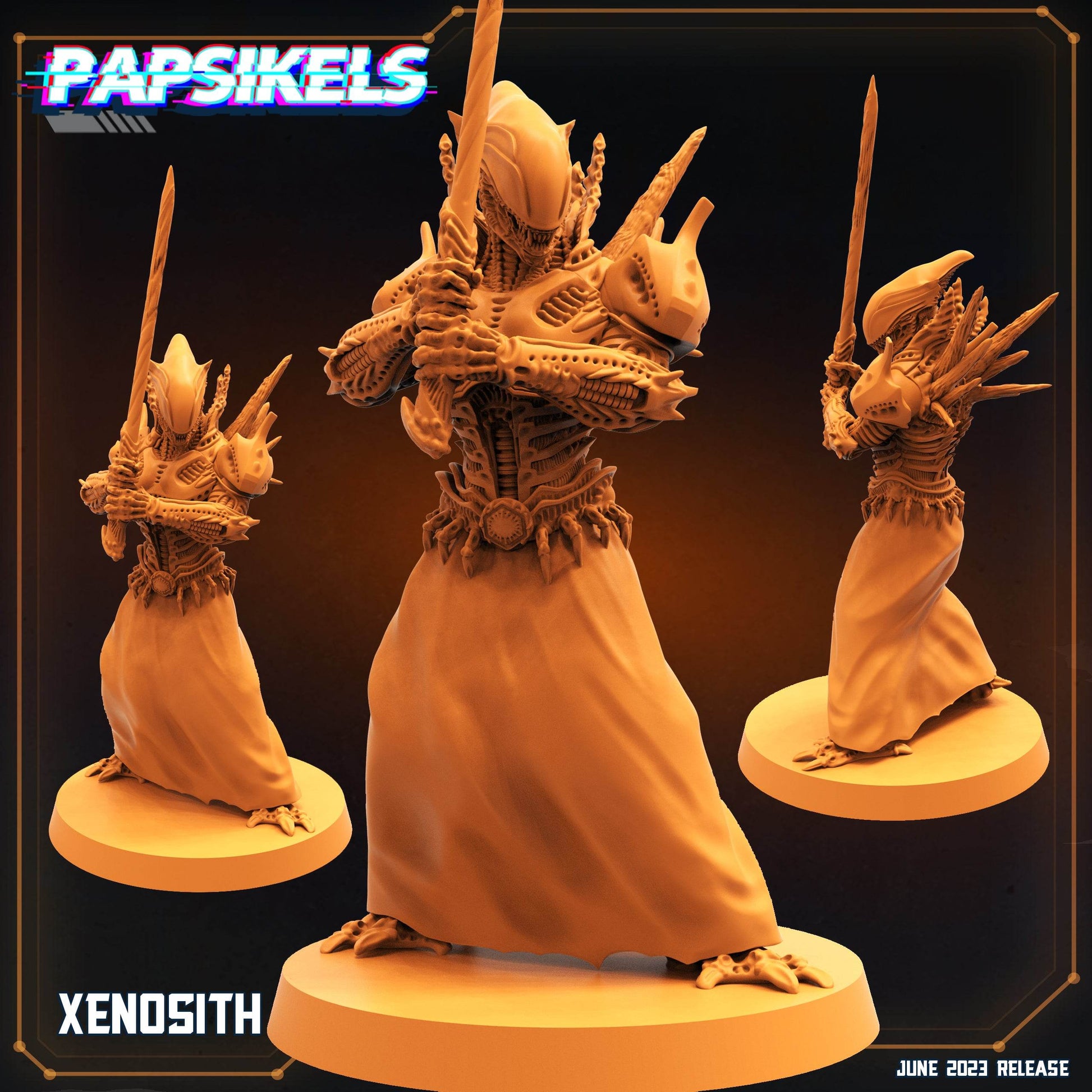 Aliens Vs Humans Vol 5 by Papsikels Miniatures 3D Printed Sci-Fi Warhammer Resin Miniatures by Magical Mini Workshop