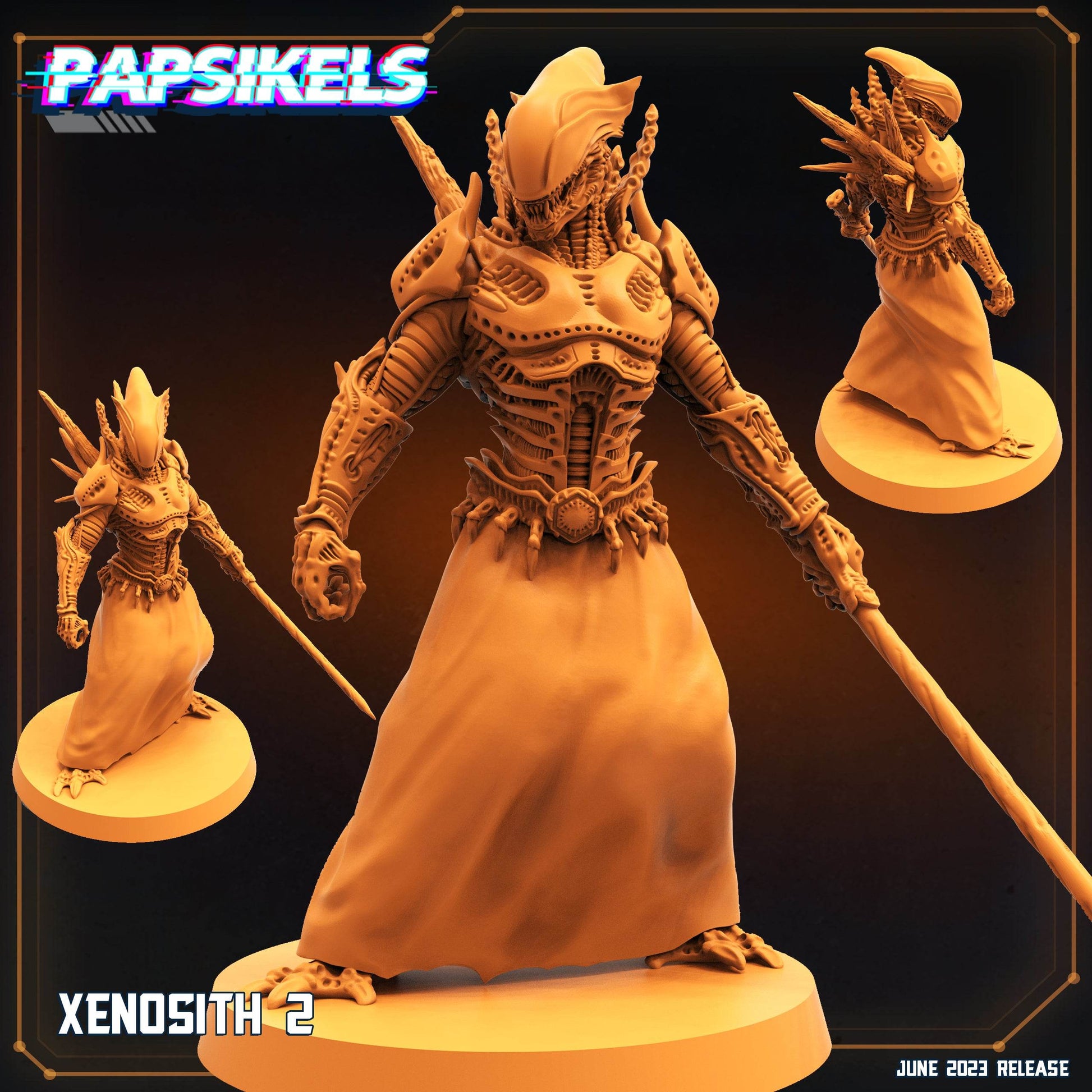 Aliens Vs Humans Vol 5 by Papsikels Miniatures 3D Printed Sci-Fi Warhammer Resin Miniatures by Magical Mini Workshop