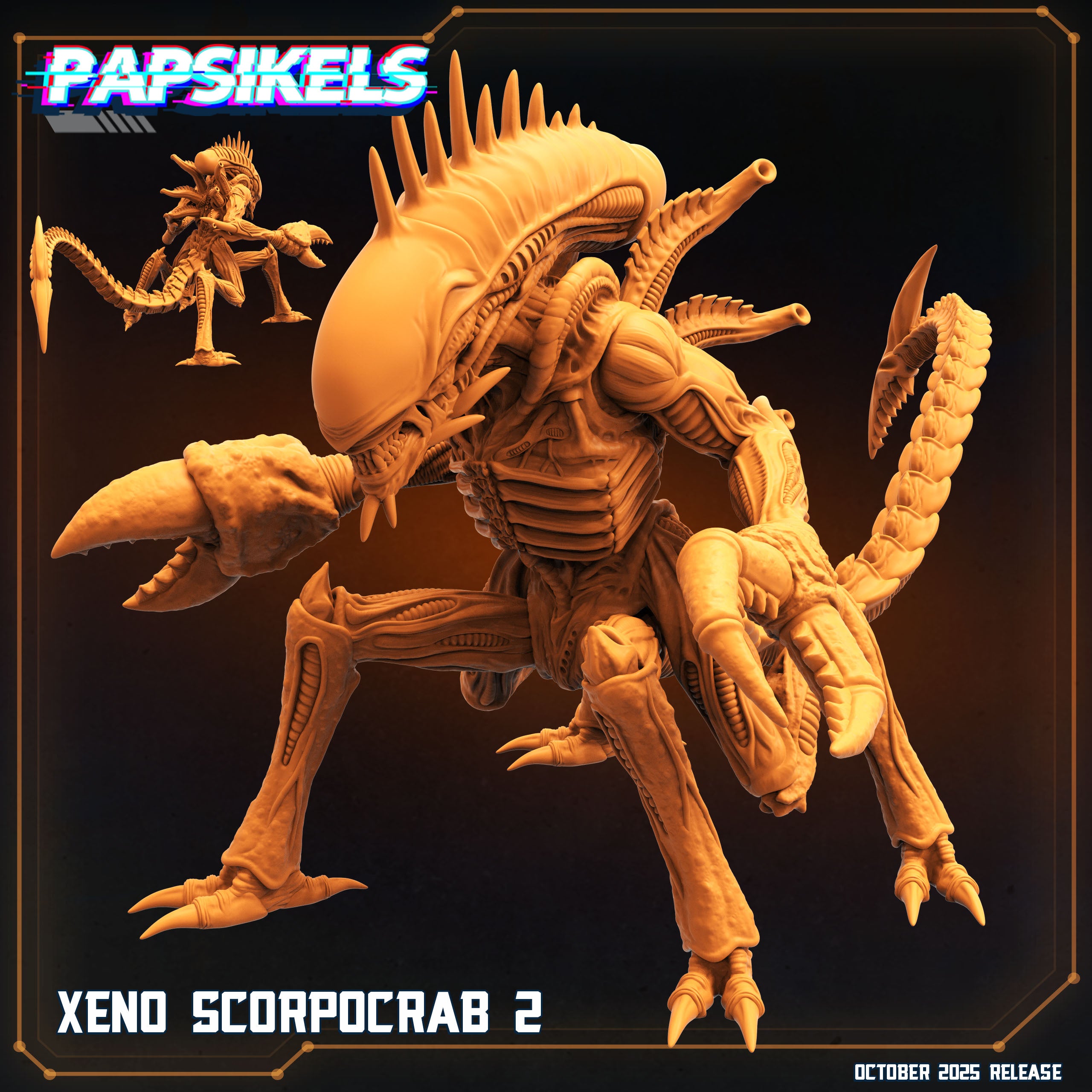 Aliens Vs Humans - Xeno Earth by Papsikels Miniatures 3D Printed Xeno