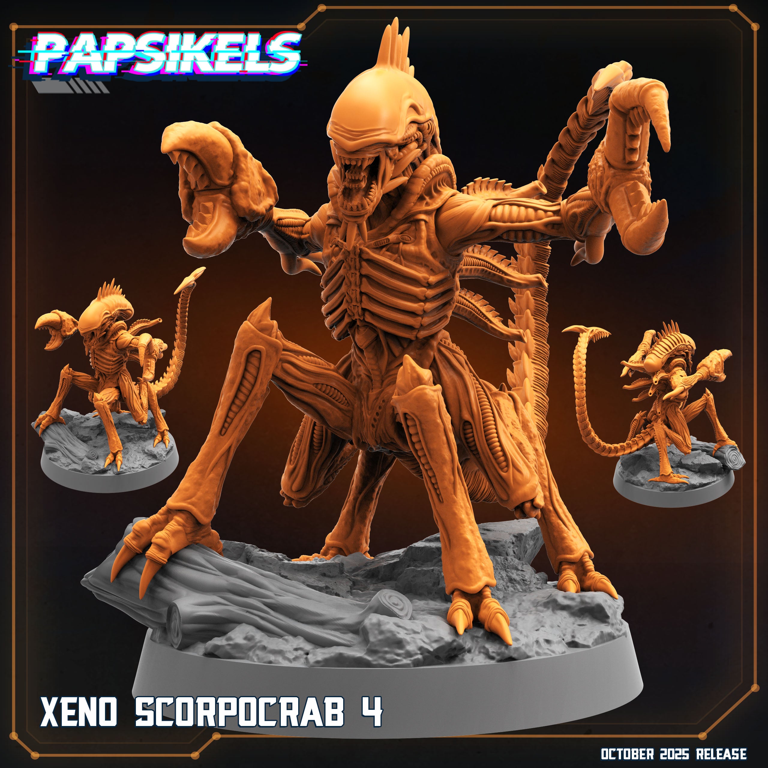 Aliens Vs Humans - Xeno Earth by Papsikels Miniatures 3D Printed Xeno