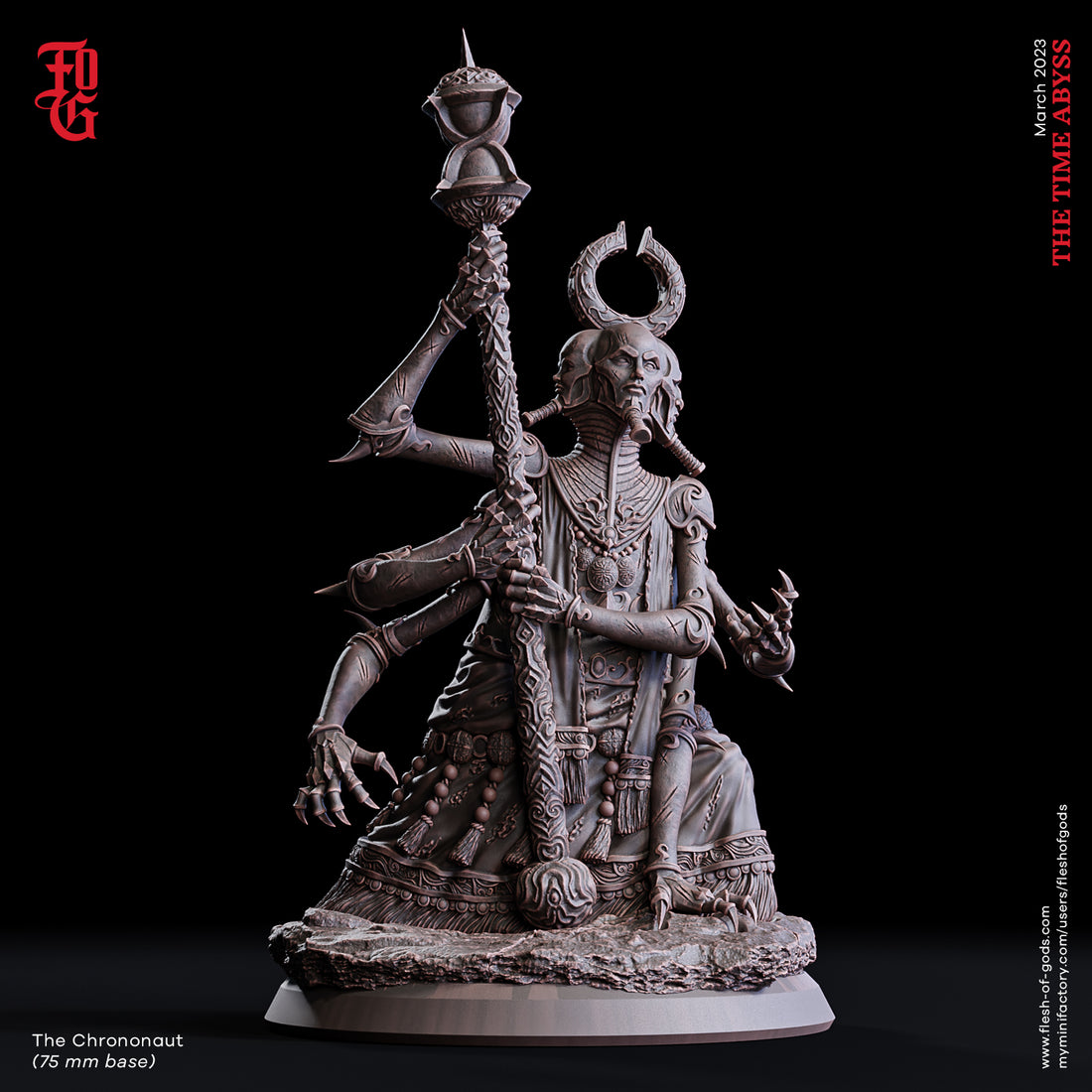 The Time Abyss by Flesh of Gods 3D Printed DnD Pathfinder Tabletop Resin Miniatures