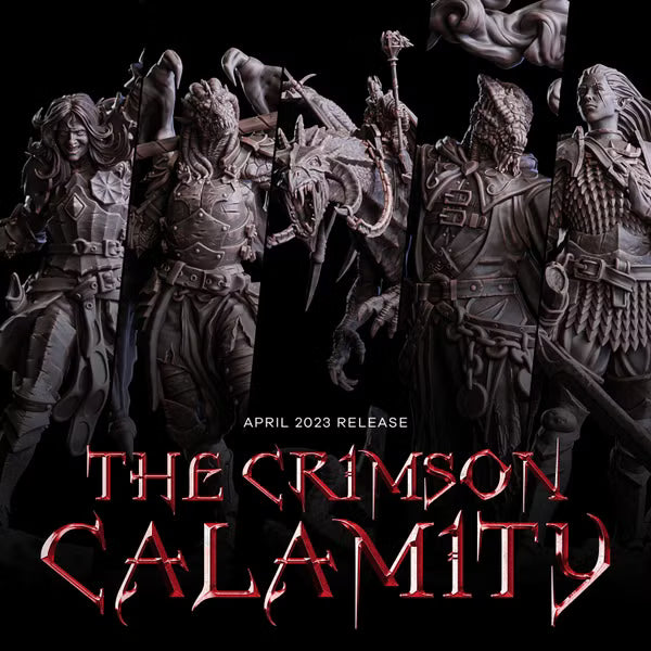 Crimson Calamity by Flesh of Gods 3D Printed DnD Pathfinder Tabletop Resin Miniatures by Magical Mini Workshop