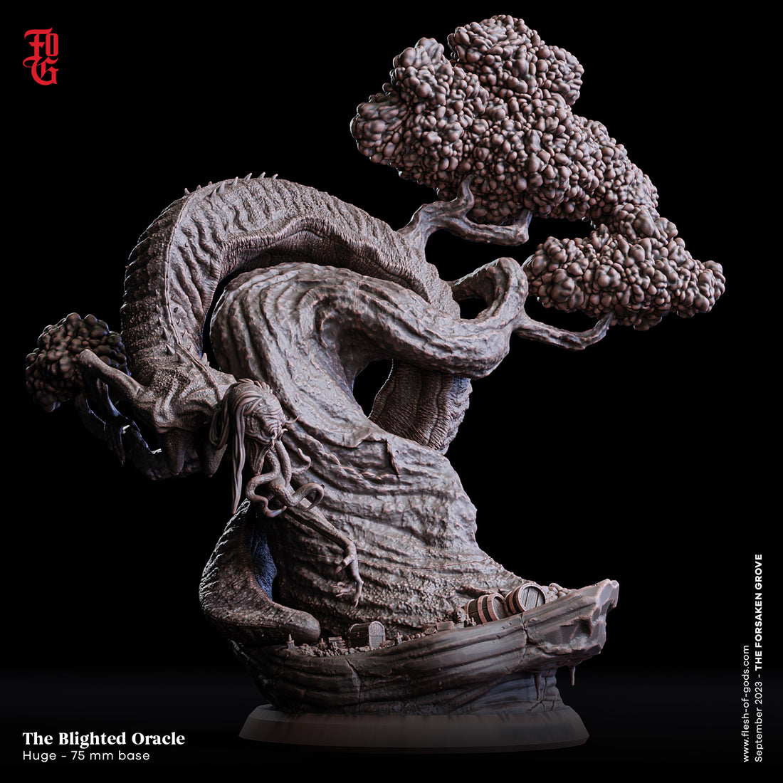 Forsaken Grove by Flesh of Gods 3D Printed DnD Pathfinder Tabletop Resin Miniatures