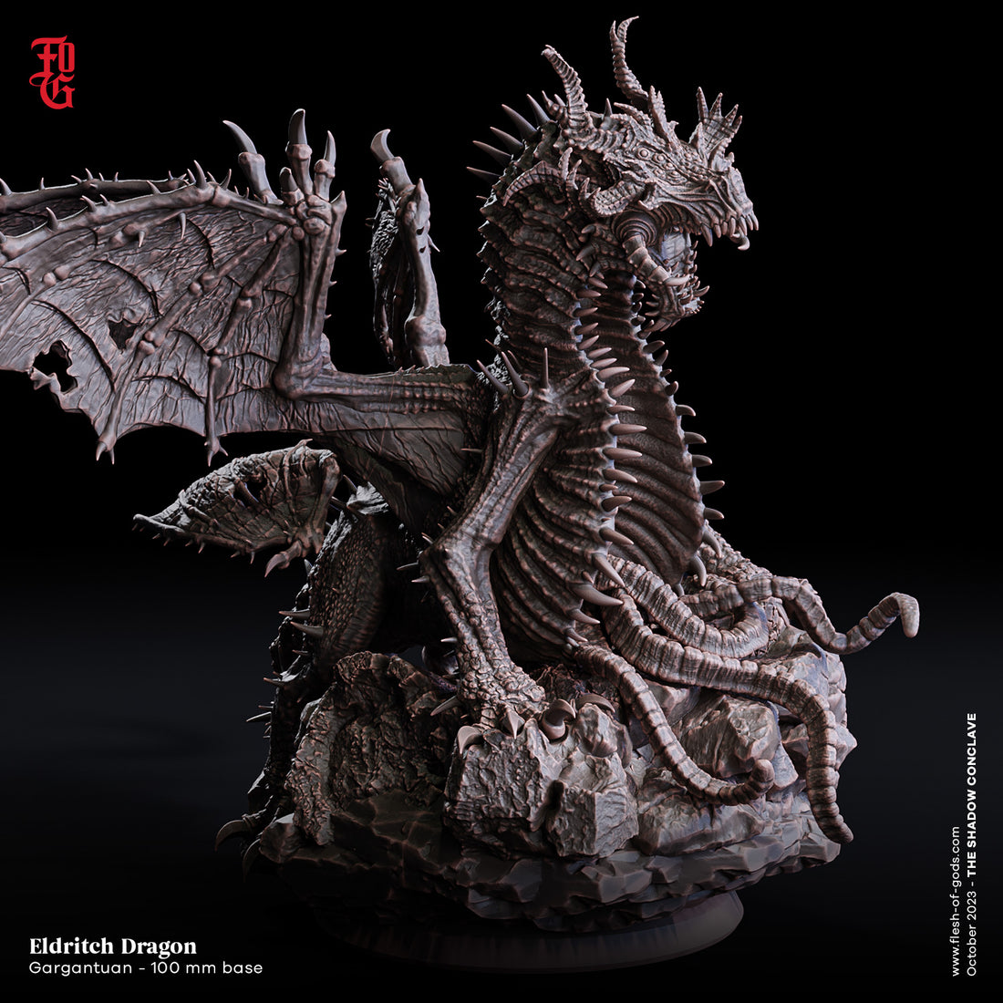 The Shadow Conclave by Flesh of Gods 3D Printed DnD Pathfinder Tabletop Resin Miniatures
