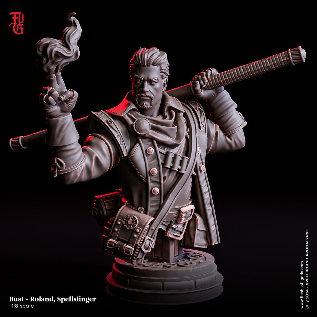 Spellbound Apocalypse by Flesh of Gods 3D Printed DnD Pathfinder Tabletop Resin Miniatures