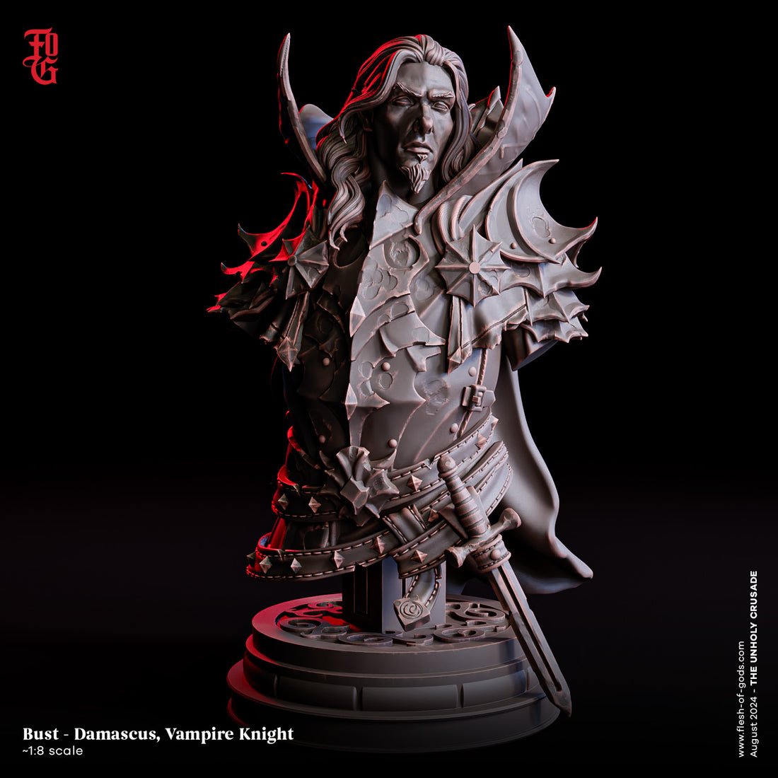 Unholy Crusade by Flesh of Gods 3D Printed DnD Pathfinder Tabletop Resin Miniatures