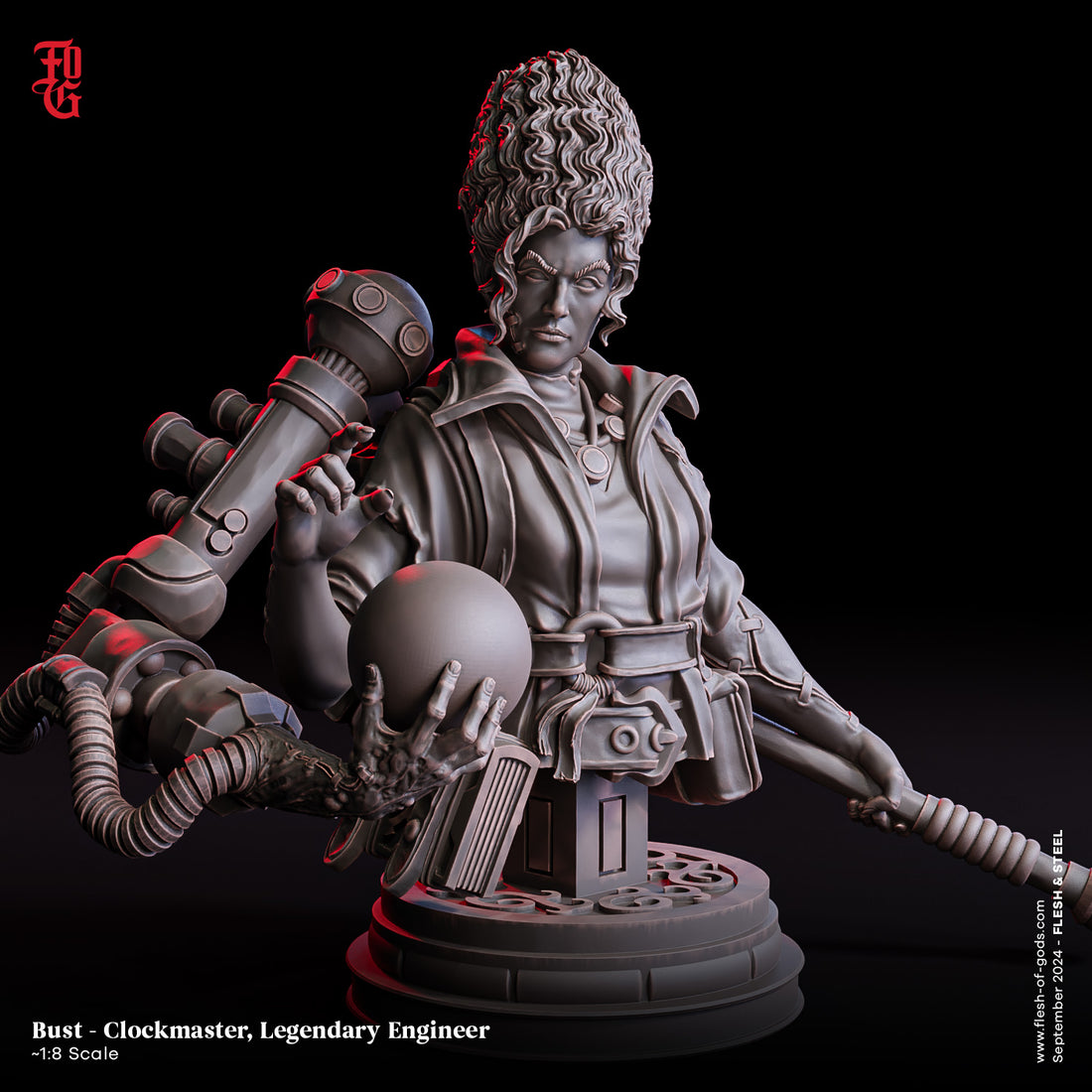 Flesh & Steel by Flesh of Gods 3D Printed DnD Pathfinder Tabletop Resin Miniatures