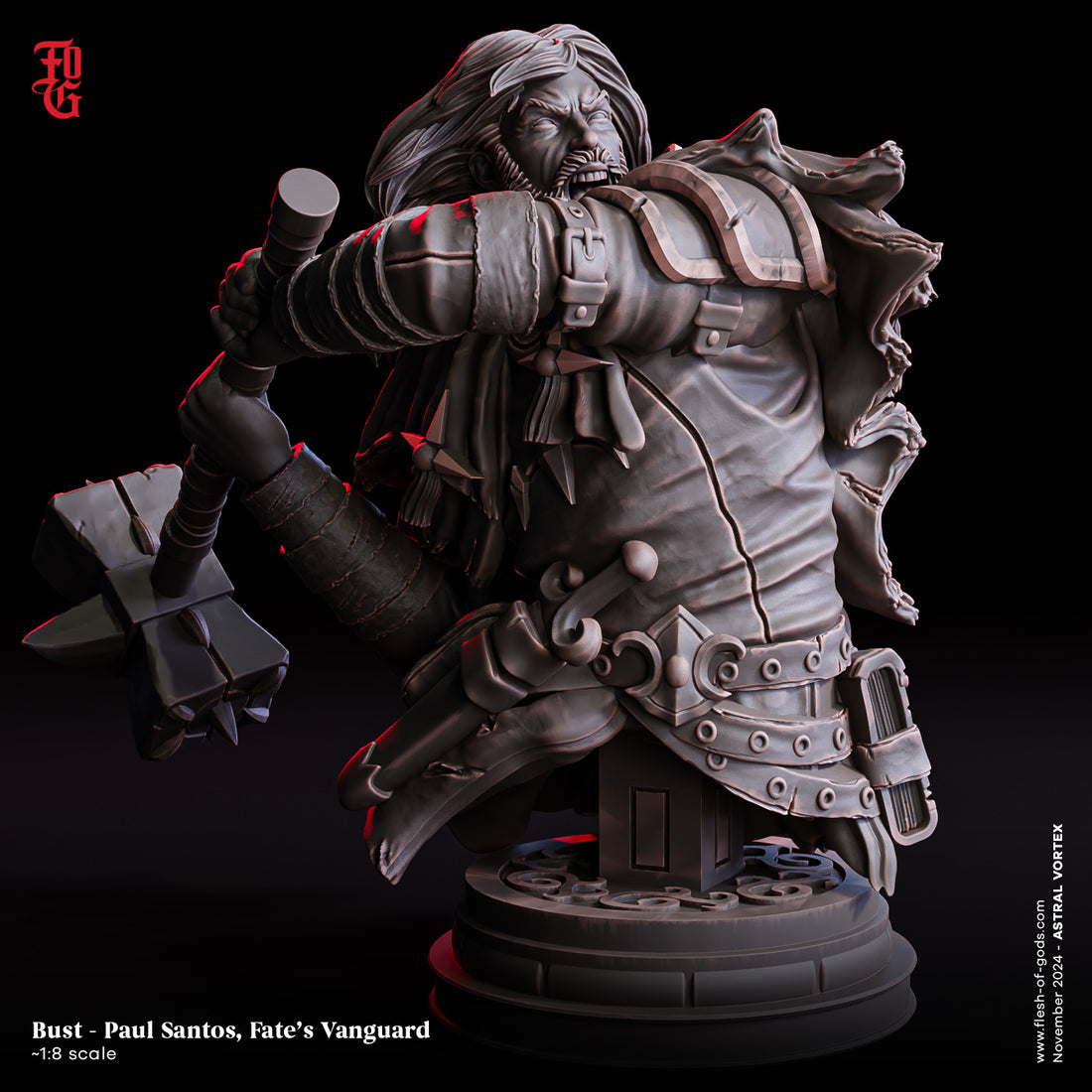 Astral Vortex by Flesh of Gods 3D Printed DnD Pathfinder Tabletop Resin Miniatures