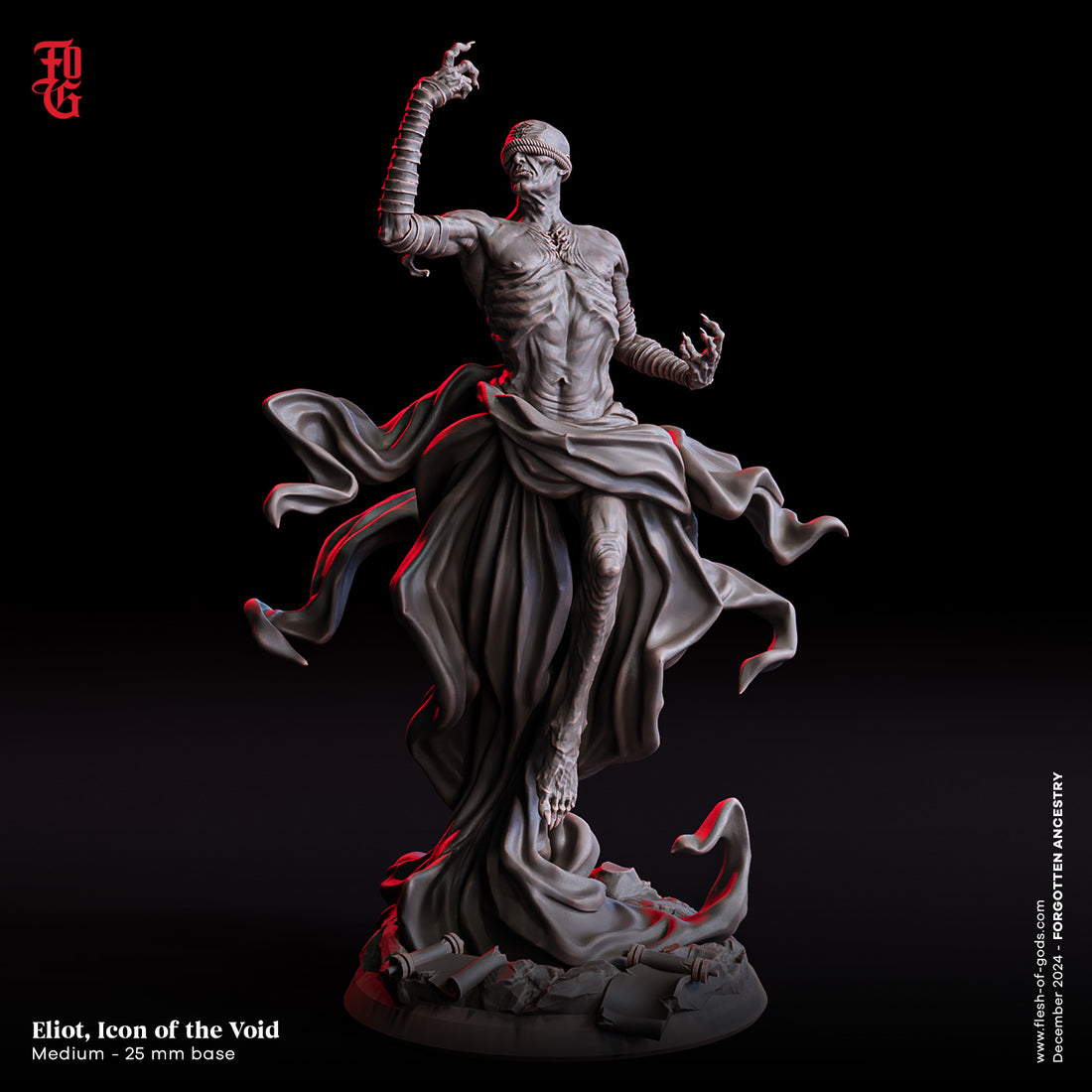 Forgotten Ancestry by Flesh of Gods 3D Printed DnD Pathfinder Tabletop Resin Miniatures