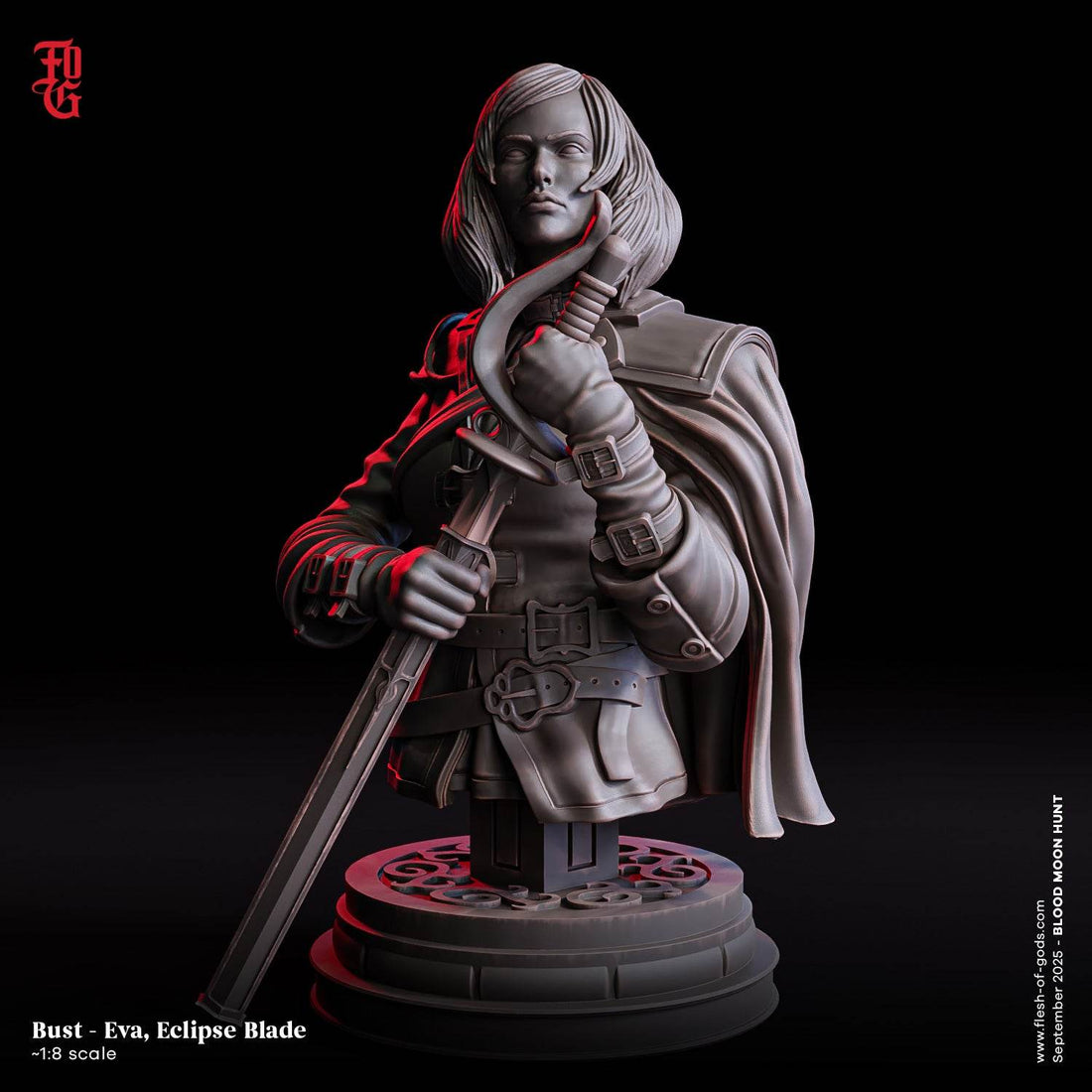 Blood Moon Hunt by Flesh of Gods 3D Printed DnD Werewolf Pathfinder Tabletop Resin Miniatures by Magical Mini Workshop
