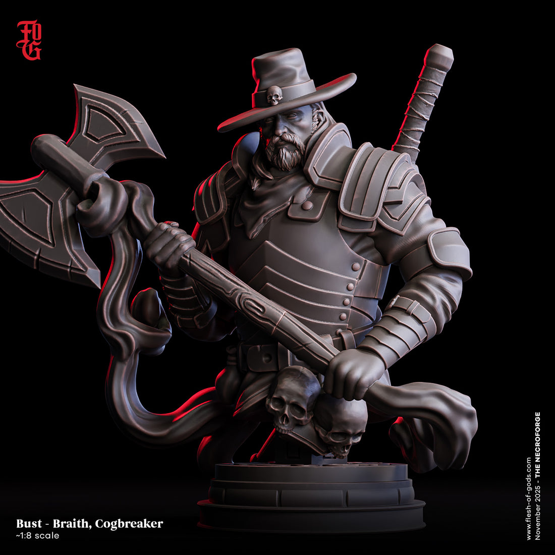 The Necro Forge by Flesh of Gods 3D Printed Artificer DnD Monster Tinkerer Resin Miniatures